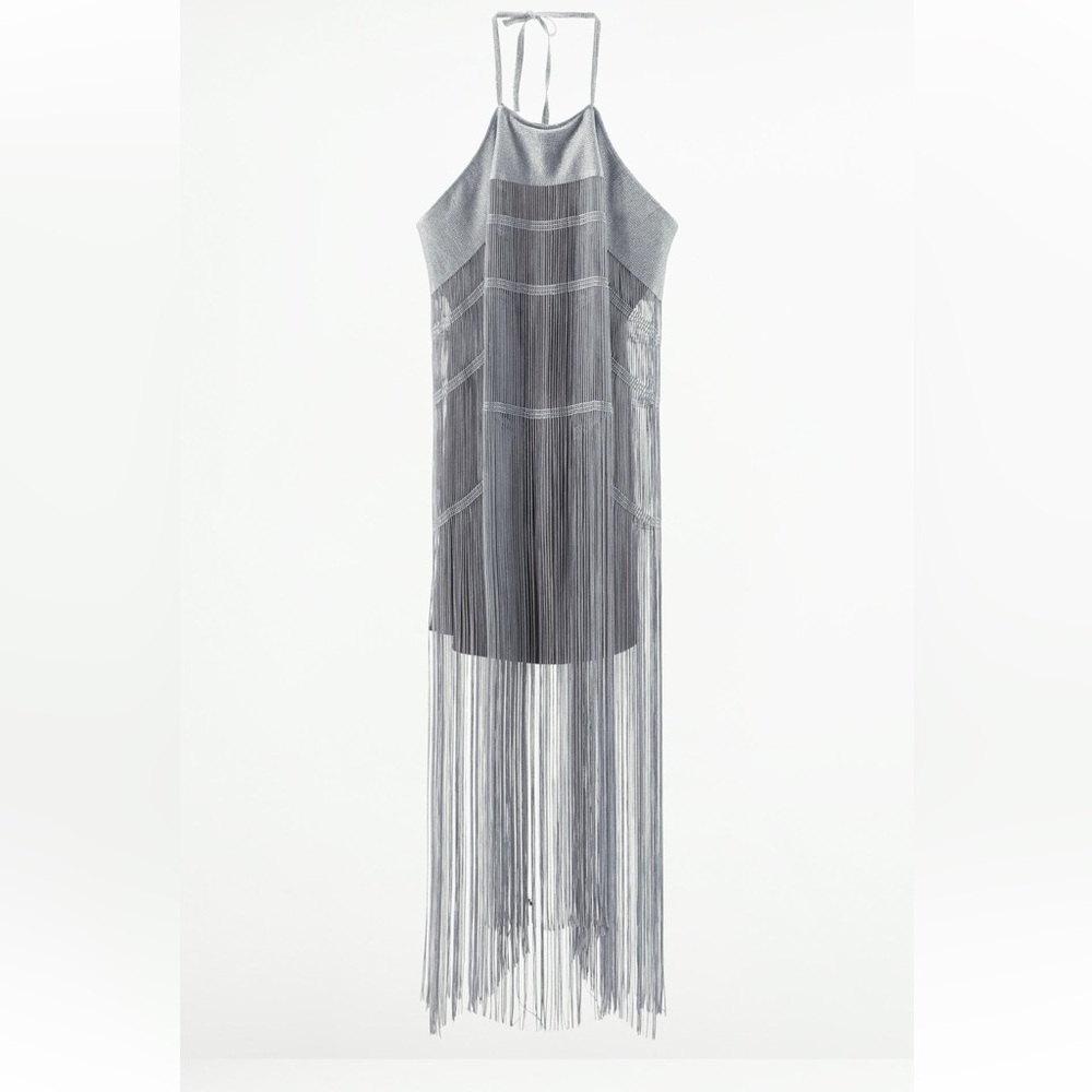 FRINGED MINI DRESS - Picture 10 of 14